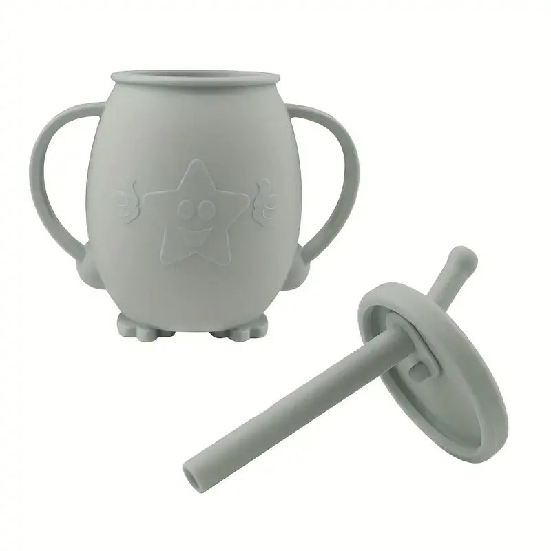 Silicone Toddler Sippy Cup with Straw