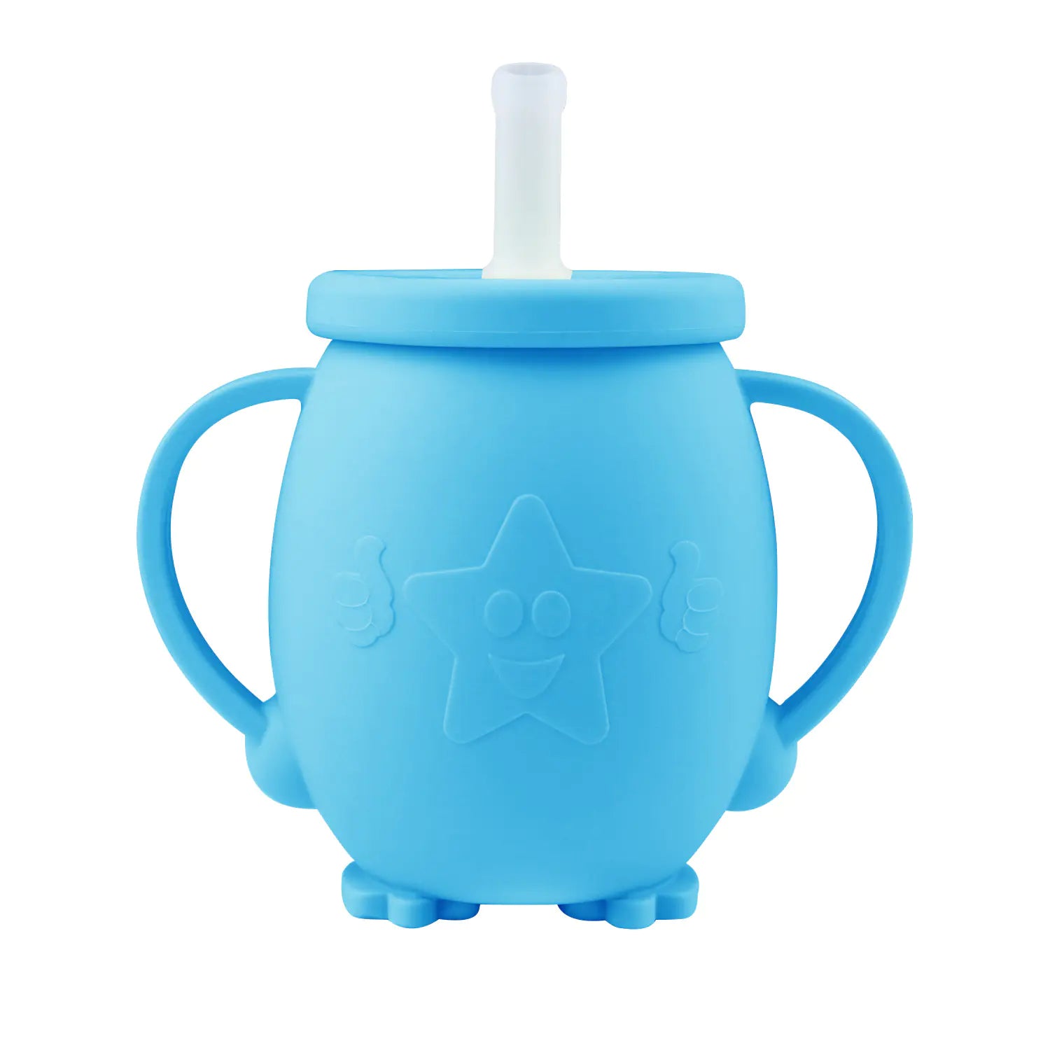 Silicone Toddler Sippy Cup with Straw