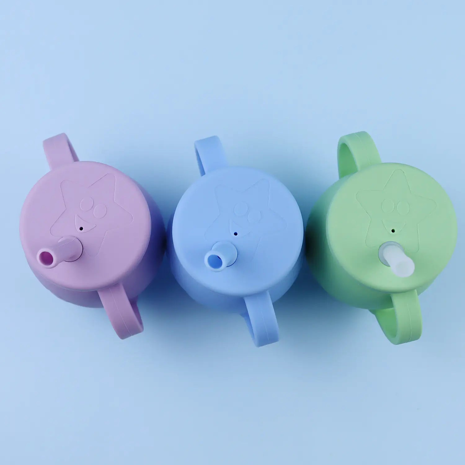 Silicone Toddler Sippy Cup with Straw